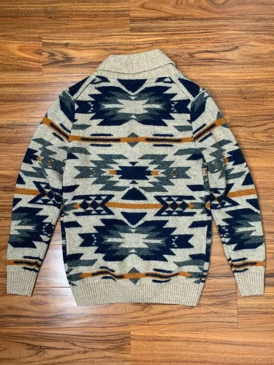 Ethan Pierce Aztec Cardigan Men's Small NWT - Picture 2 of 7